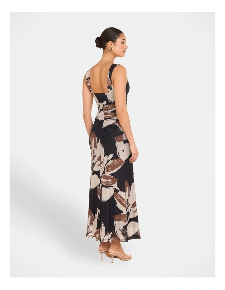 Indie Printed Mesh Dress in Multi image 2