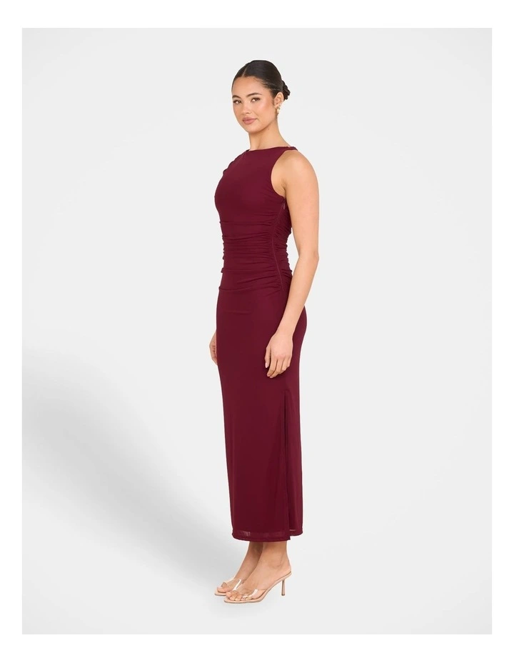 Kenny High Neck Maxi Dress in Black image 1