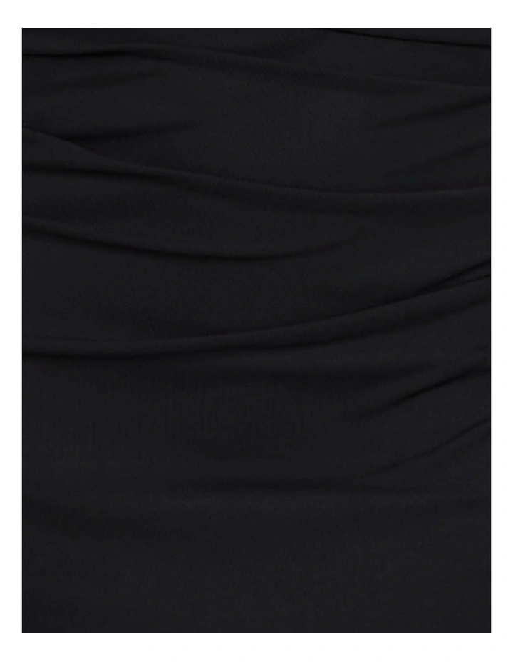 Kenny High Neck Maxi Dress in Black image 6