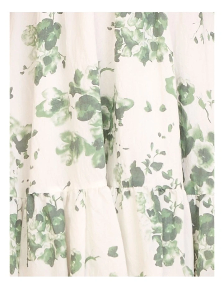Carlita Puff Sleeve Mini Dress in Cream image 6