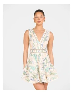 Symons Sleeveless Mini Dress in Pink