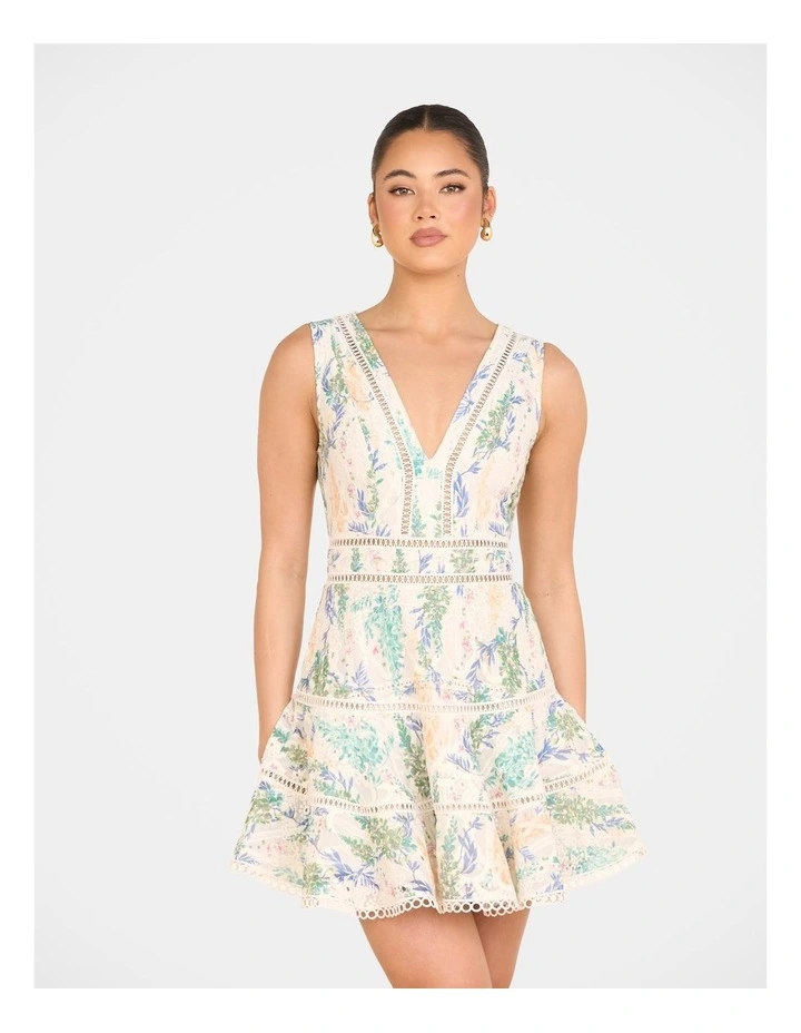 Symons Sleeveless Mini Dress in Pink image 1