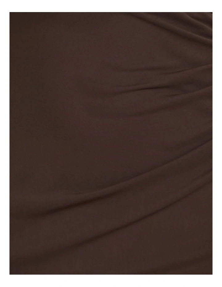 Adelaide One Shoulder Maxi Dress in Brown image 6