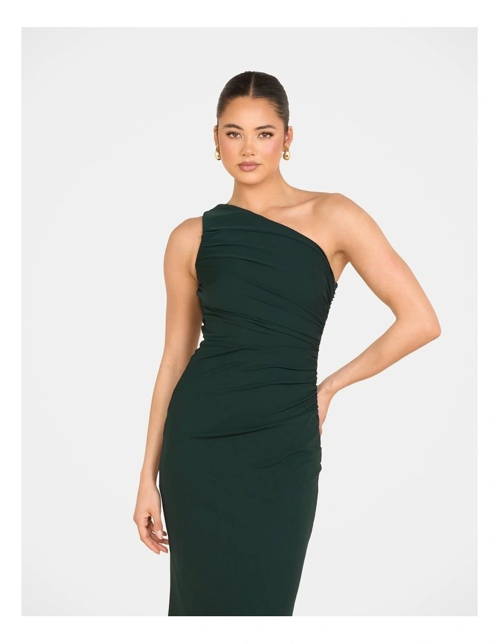 Adelaide One Shoulder Maxi Dress in Green image 5