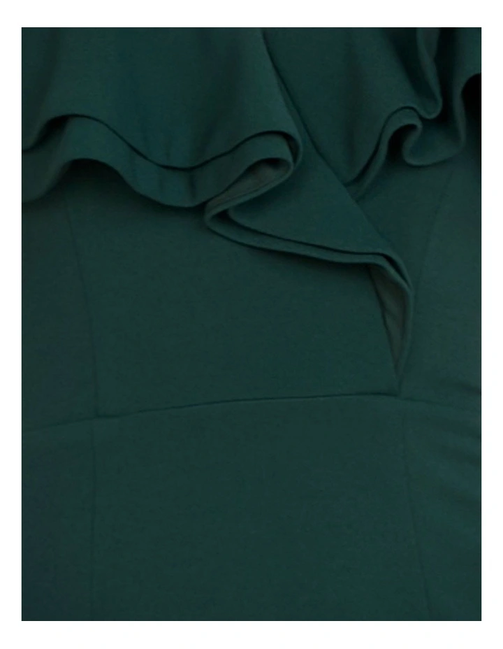 Izabel Double Ruffle Gown in Green image 6