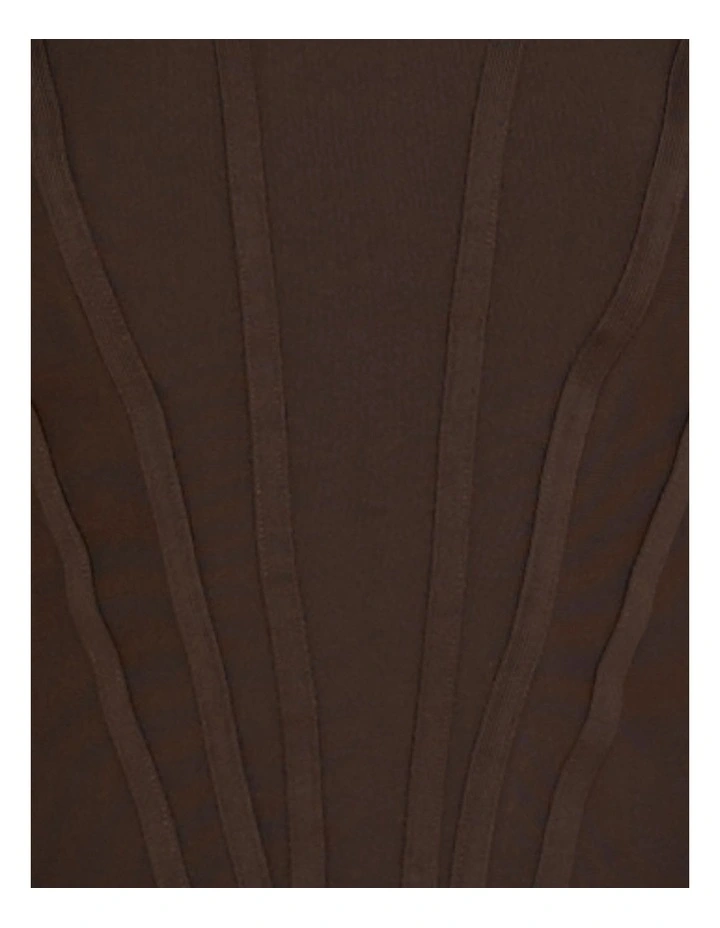 Ascher Bandage Corset Top in Brown image 6