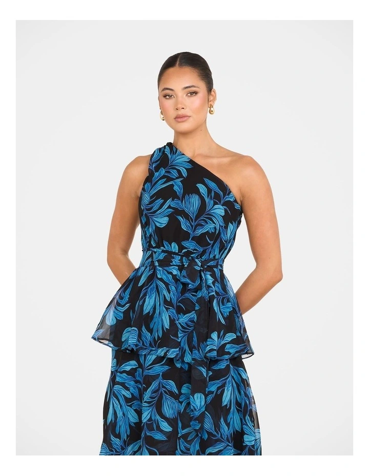 Koula One Shoulder Maxi Dress in Print image 4