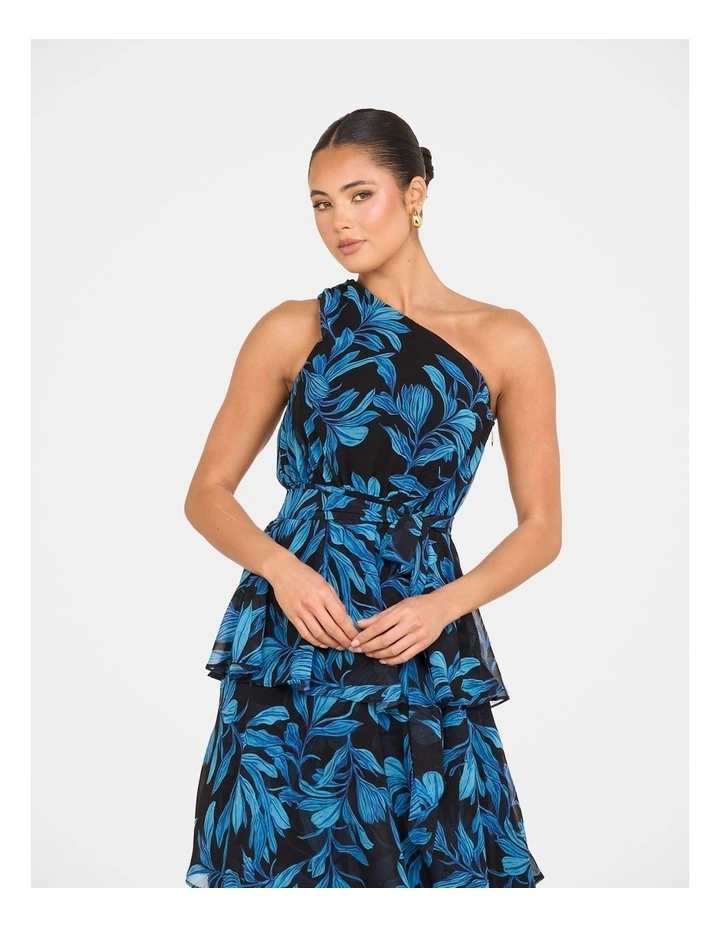 Koula One Shoulder Maxi Dress in Print image 5