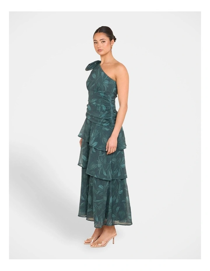 Whimsy Tiered Maxi Dress in Print image 3