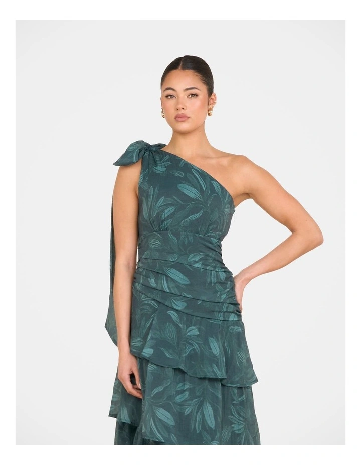 Whimsy Tiered Maxi Dress in Print image 4