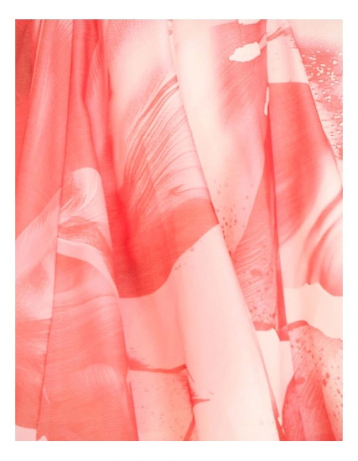 Tiffany Puff Sleeve Mini Dress in Red image 6