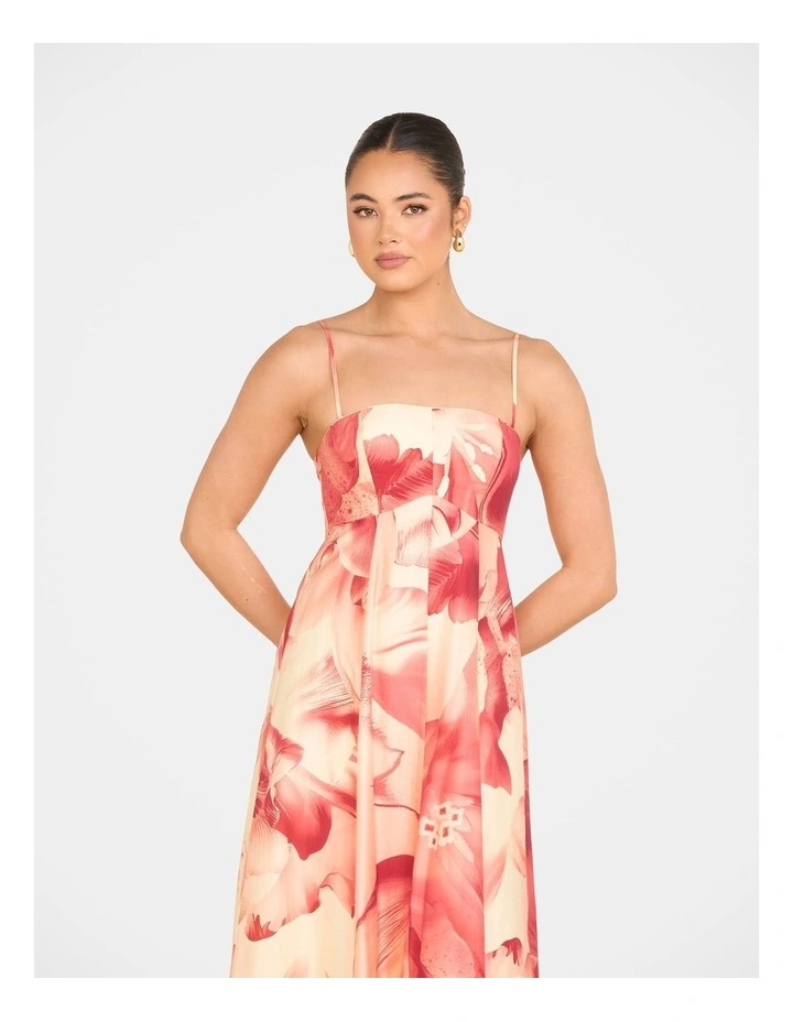 Arla Strapless Maxi Dress in Multiass image 5