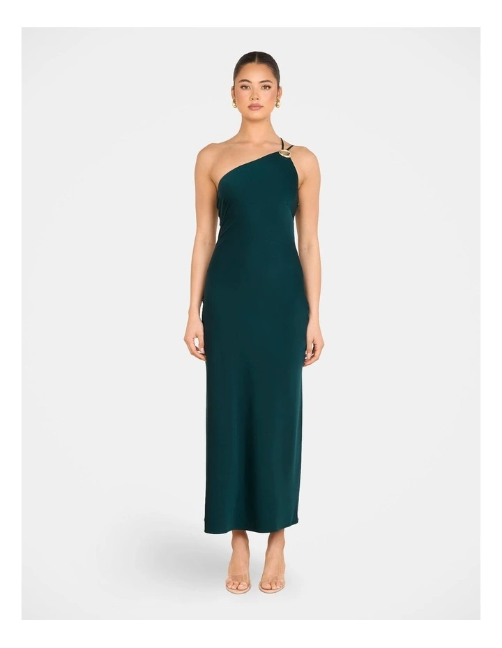 Aisha One Shoulder Maxi Dress in Blue image 1