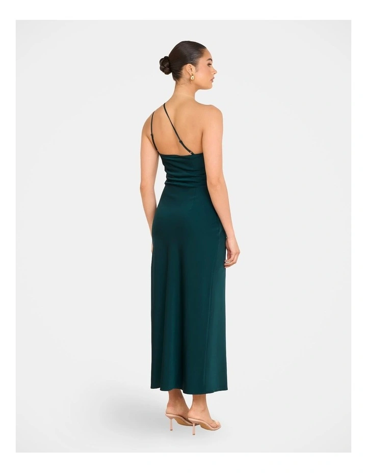 Aisha One Shoulder Maxi Dress in Blue image 2