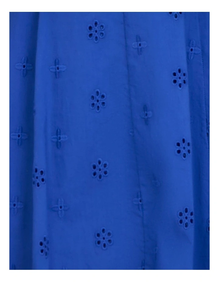 Qianna Broderie Anglaise Dress in Blue image 6