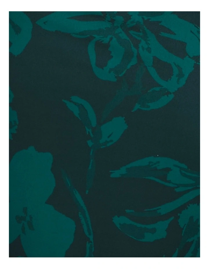 Tabi One Shoulder Midi Dress in Green image 4
