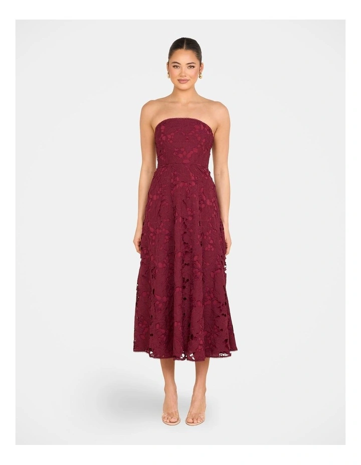 Nellie Strapless Midi Dress image 1