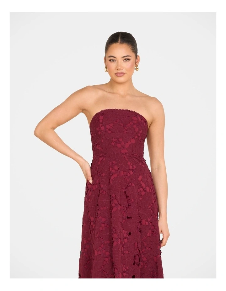 Nellie Strapless Midi Dress image 4
