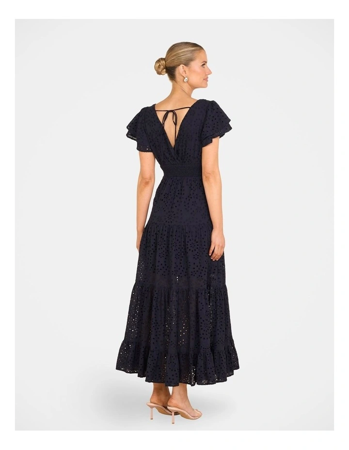 Laurie Short Sleeve Maxi Dress in Blue image 2