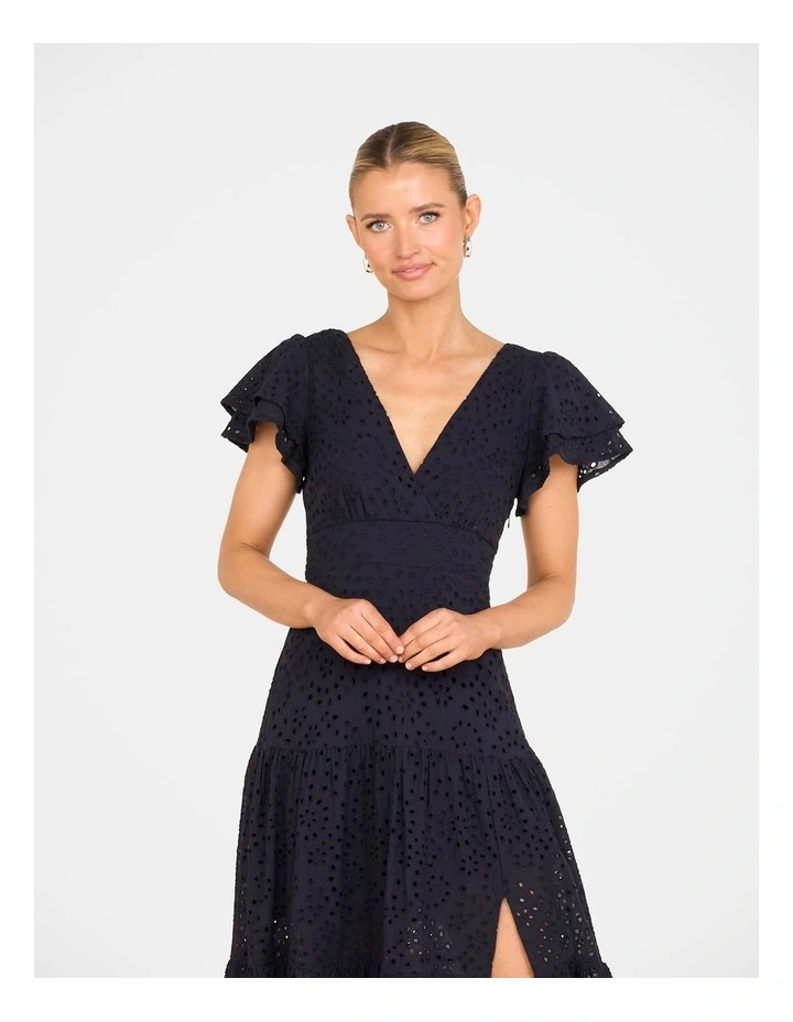 Laurie Short Sleeve Maxi Dress in Blue image 4