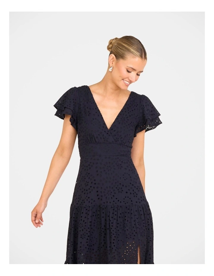 Laurie Short Sleeve Maxi Dress in Blue image 5