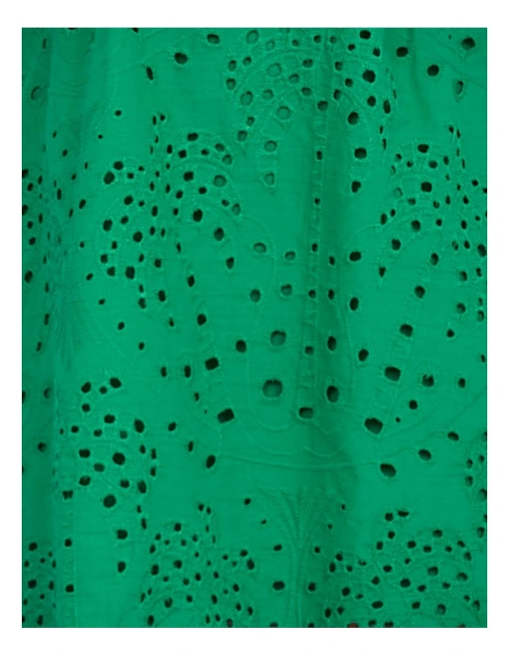 Ena Sleeveless Mini Dress in Green image 6