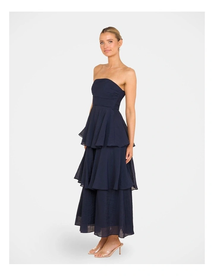 Ollie Tiered Maxi Dress in Blue image 3