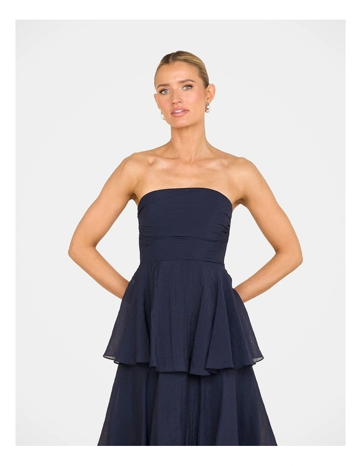 Ollie Tiered Maxi Dress in Blue image 4
