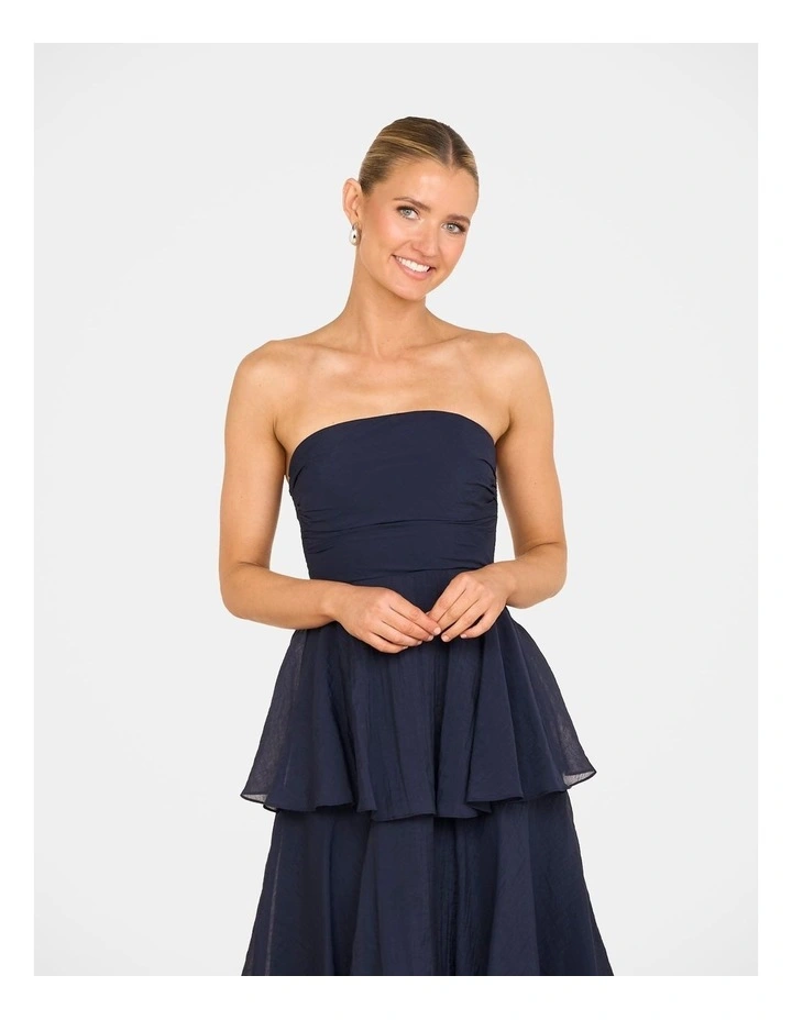 Ollie Tiered Maxi Dress in Blue image 5