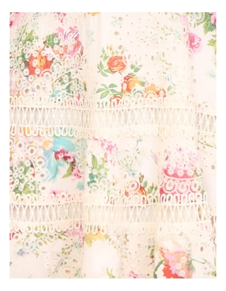 Rory Wrap Front Mini Dress in Multi image 6