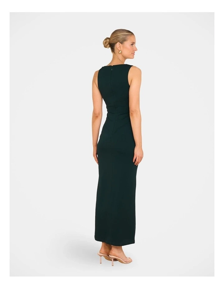 Angel Drape Front Maxi in Green image 2
