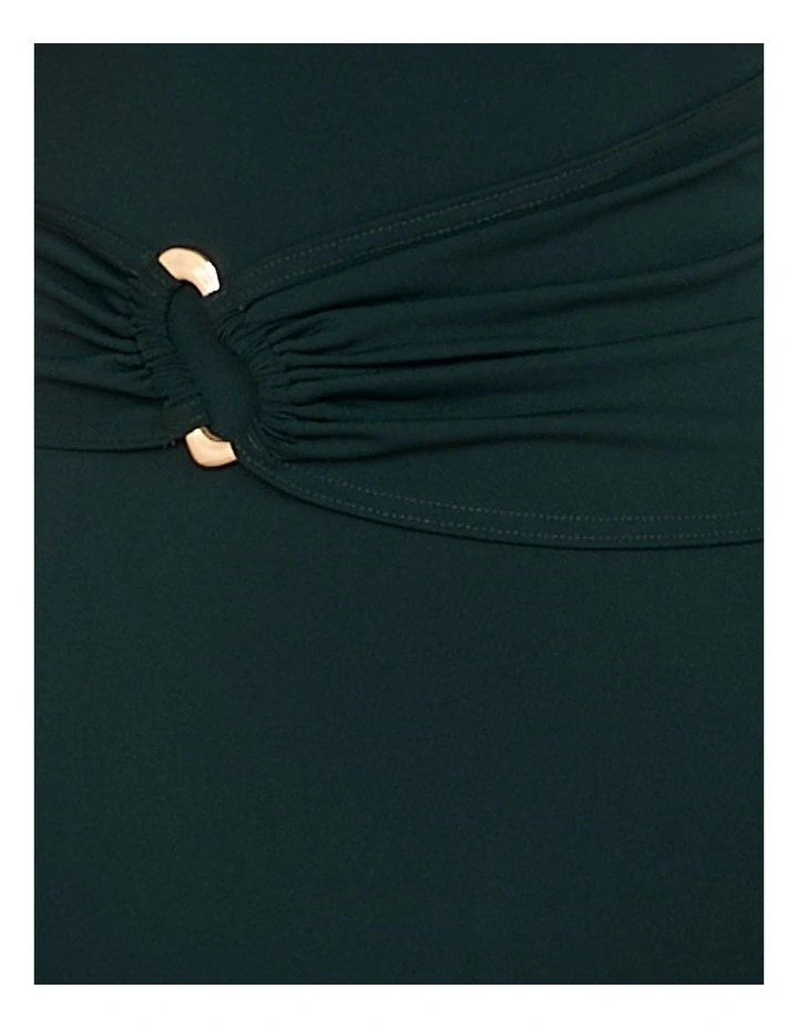 Angel Drape Front Maxi in Green image 6