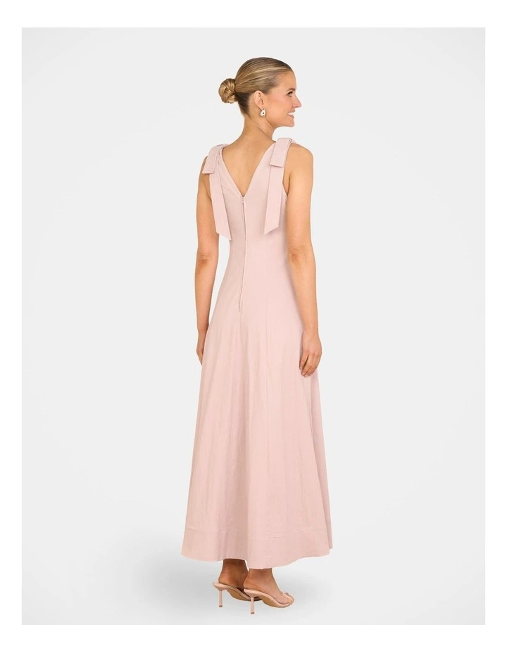 Gian A-line Maxi Dress in Pink image 2