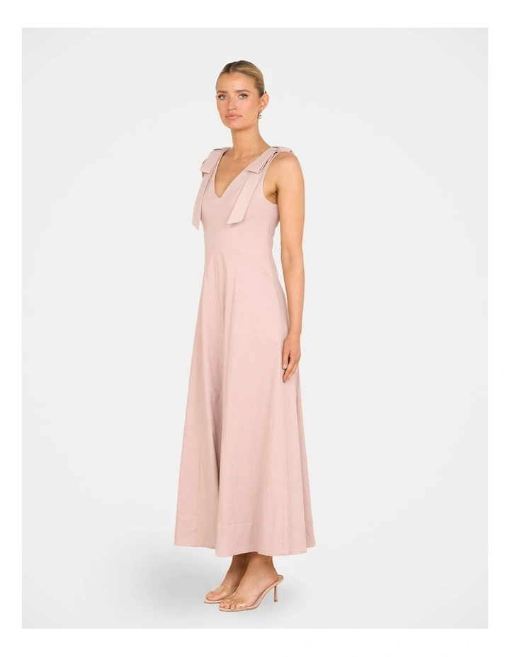 Gian A-line Maxi Dress in Pink image 3