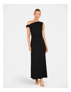 Patricia Off Shoulder Dress in Black