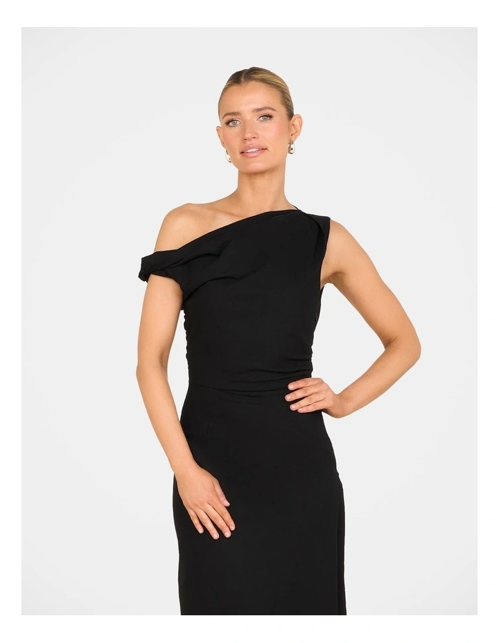 Patricia Off Shoulder Dress in Black image 4