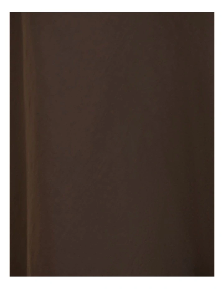 Patricia Off Shoulder Dress in Brown image 6