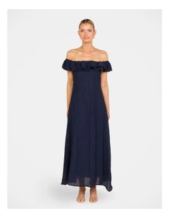 Jenna Ruffle Princess Maxi in Blue