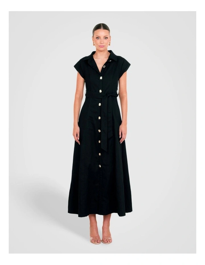 Wells Button Front Maxi Dress image 1