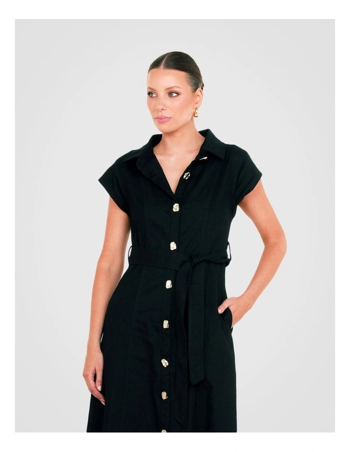 Wells Button Front Maxi Dress image 4