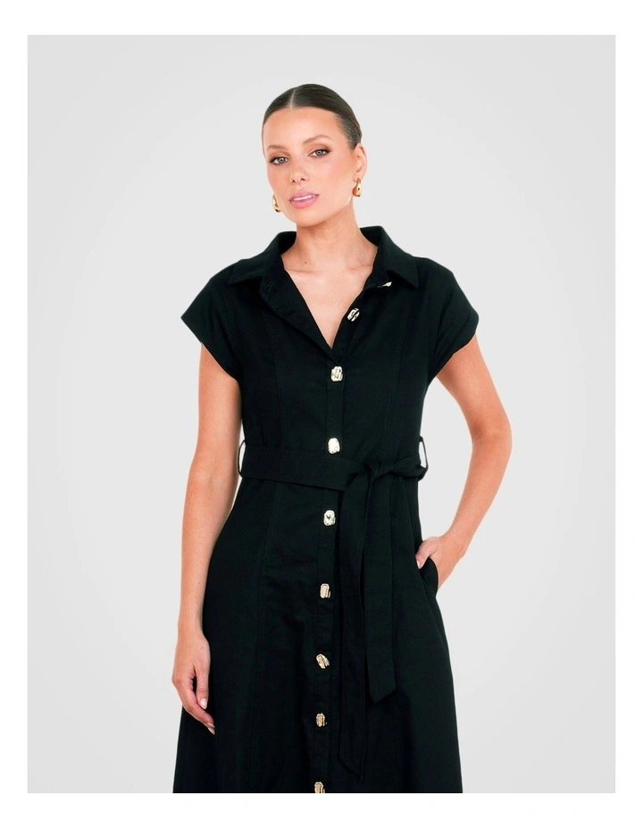 Wells Button Front Maxi Dress image 5