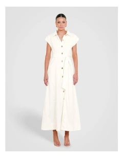 Wells Button Front Maxi Dress