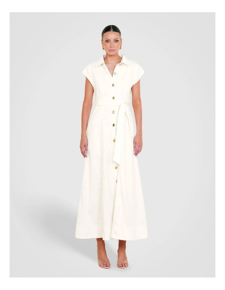 Wells Button Front Maxi Dress image 1