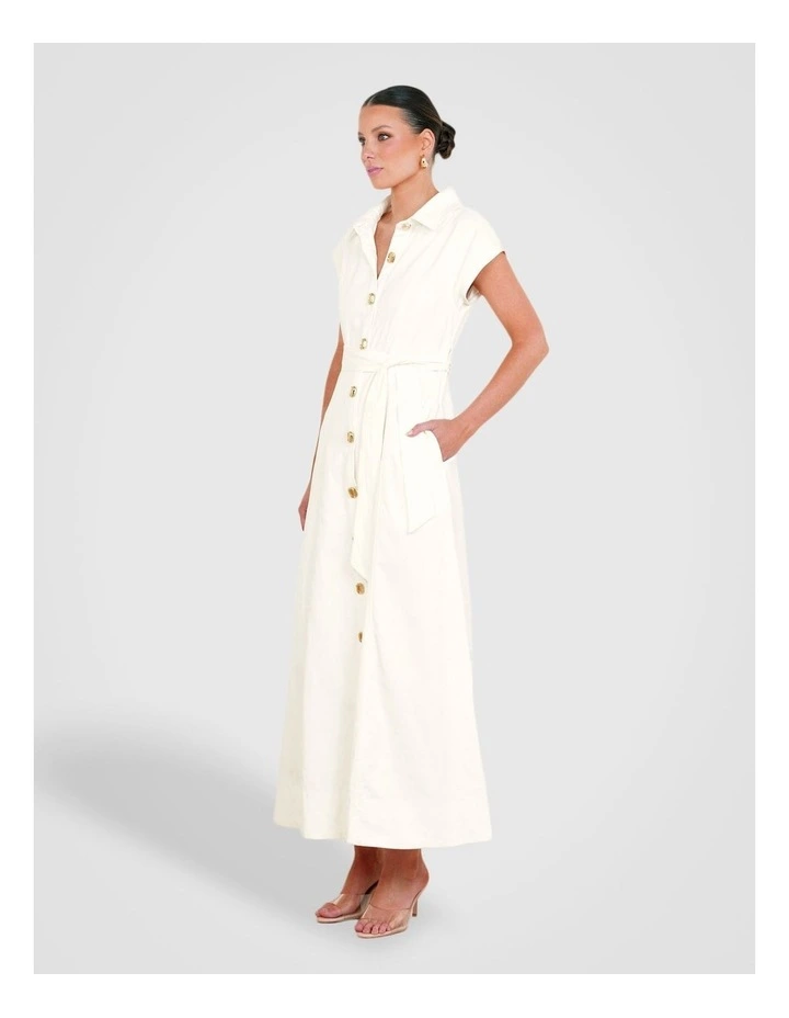 Wells Button Front Maxi Dress image 3