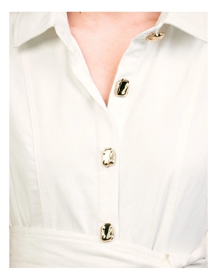 Wells Button Front Maxi Dress image 6