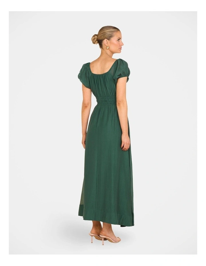 Cala Short Sleeve Maxi Dress in Green image 2