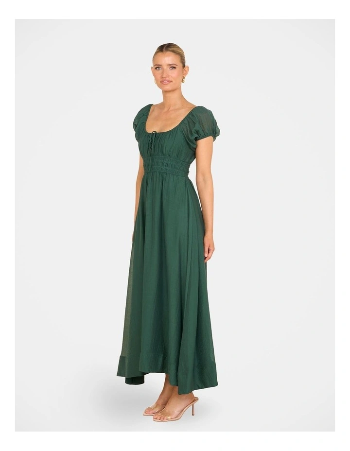 Cala Short Sleeve Maxi Dress in Green image 3