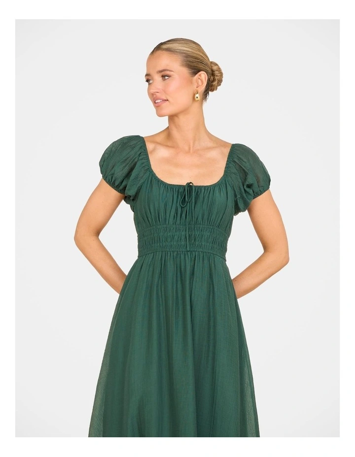 Cala Short Sleeve Maxi Dress in Green image 4