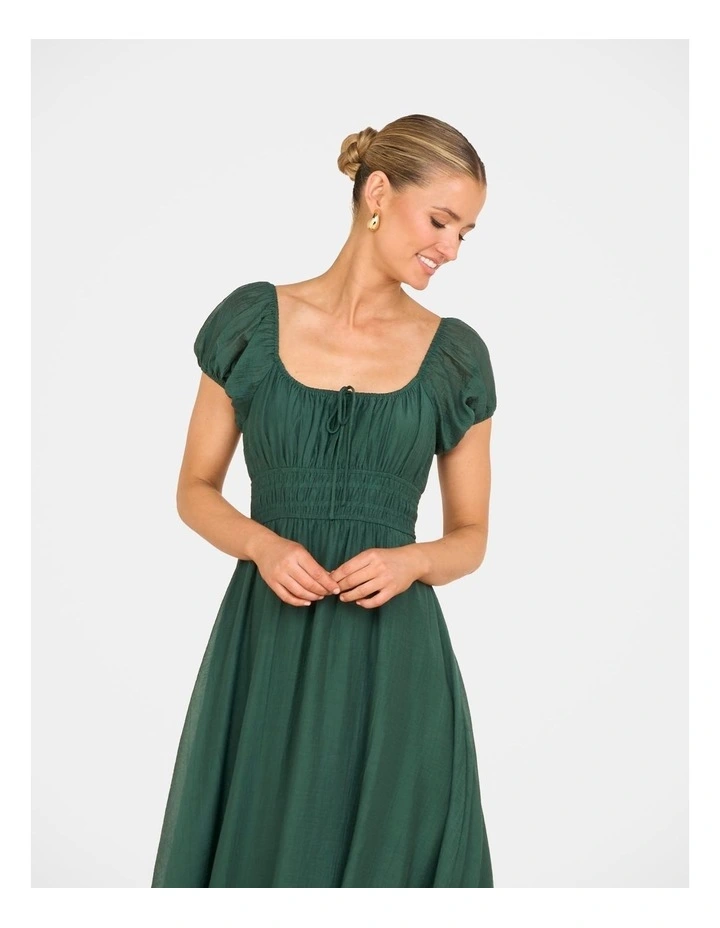 Cala Short Sleeve Maxi Dress in Green image 5
