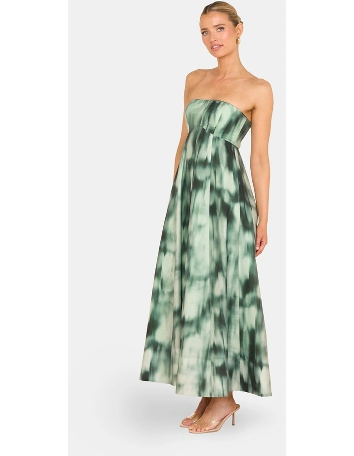 Zoela Strapless Maxi Dress in Multi image 3